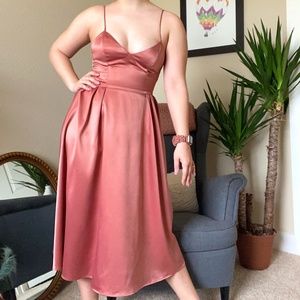 Satin Midi Party Dress